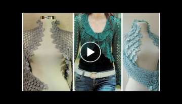 Crochet bolero shrug / shoulder pattren designs & styles latest collection / DIY ideas.....