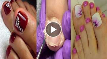 Top Toe Nails Art Designs Ideas Compilation You Need to see Pedicure Transformation | 2020 #8