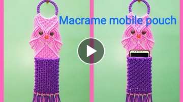 Macrame mobile holder (pouch)New