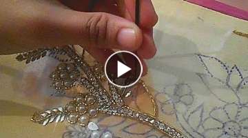 hand embroidery designs for dresses moti jari nag installation tutorial