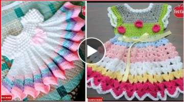 30 New Beautiful & Stylish Crochet Baby Frock Dress Design | Crochet Frock | Crochet Baby Dress