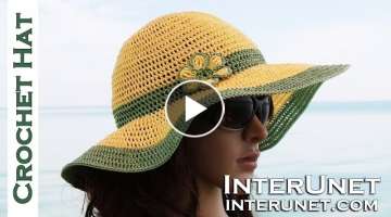 How to crochet summer sun protective hat