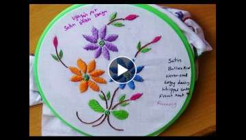 Hand Embroidery Designs # 115 - Satin stitch Design