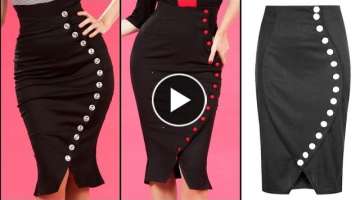 Top stylish & Attractive button details skirts Collection for Women 2021