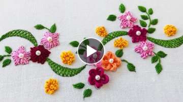 Hand Embroidery: Amazing Embroidery For All Over The Shirt - Border Embroidery - Stitching Ideas