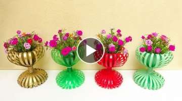 Recycle Plastic Bottles Into Beautiful Lantern Flower Pots For Small Garden | Portulaca Grandiflo...