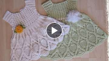 Crochet Patterns| for |crochet baby dress| 9