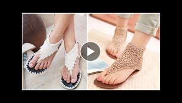 New design and ideas for ladies of crochet shoes design