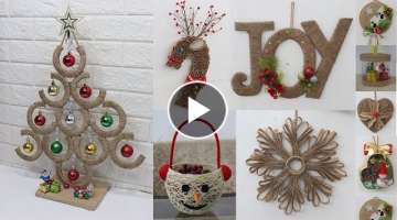 13 Jute craft Christmas decorations ideas | Home decorating ideas