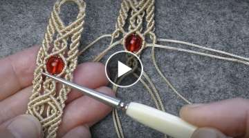 DIY Macrame Bead Bracelet NEW Diamond Pattern