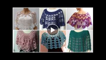 High Demanding Mid Summer Crochet Fancy Caplet Shawl Designs Patterns For Women