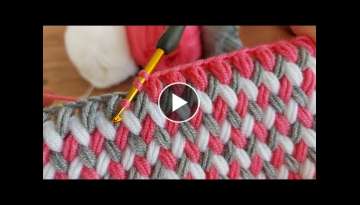 Easy Crochet Baby Blanket Zigzag Spike Pattern For Beginners- Muhteşem Tığ İşi Bebek Battani...