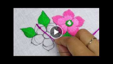 Long Bullion Knot Stitch Tutorial, Hand Embroidery, New Hand Embroidery Stitch Design