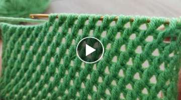 Super Very Easy Tunisian Crochet Model - Yapımı Çok Kolay Örgü Yelek Çanta Battaniye Modeli