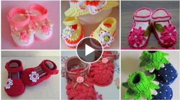 most beautiful crochet baby shoes and booties design patterns and ideas