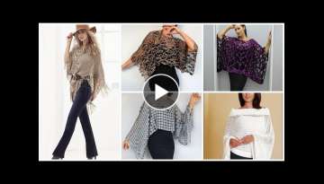 Attractive & Amazing loose Fitting Baggie Crochet Knitted Dresses & Ponchos Design