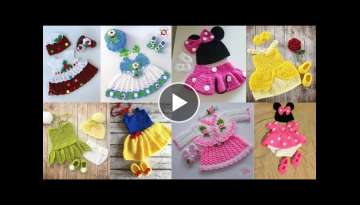 Most beautiful handmade crochet baby frock designs collection