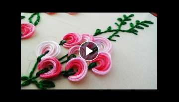 Hand Embroidery: Boatneck Embroidery For Blouses/Churidar