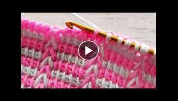 Super easy tunisian crochet baby blanket patterns for beginners - crochet blanket knitting patter...