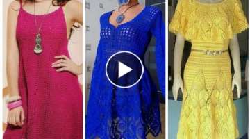 very stylish Crochet dresses /tops pattern designs & styles latest beautiful collection / DIY id...