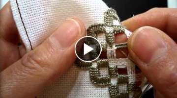 Hardanger Embroidery, Lesson 9, Woven Bars