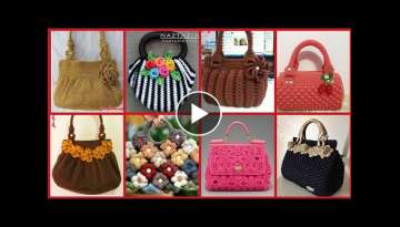 Hand Made Crochet Bags Designs Ideas//Classy Crochet Patterns For Hand Bags //Part 2