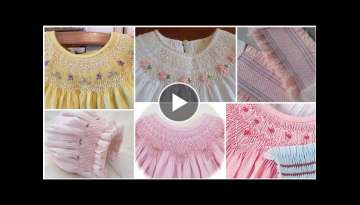 Baby girl embroidery smocking frocks & dress designs / by Kushi maqbool ideas full designing deta...