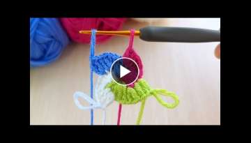 Crochet Very Easy Knitting ????How To Crochet a Spiral Granny Square...Tığ işi Çok Güzel Ör...