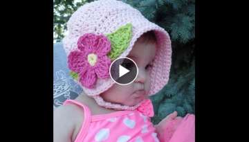 Eady Crochet Summer Fun Baby Sun Bonnet TUTORIAL #321