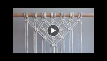 DIY Macrame Tutorial - Starting Your Work! Overlapping Square Knot Pattern