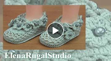 Adorable Summer Baby Shoes with Crochet Flowers