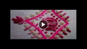 Hand Embroidery | Bullion knot Stitch for dresses