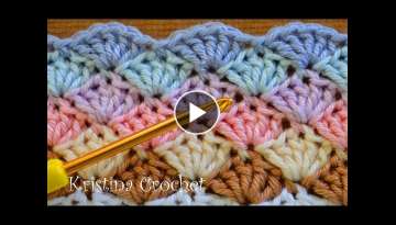 Easy Crochet Shell Stitch Tutorial (English)