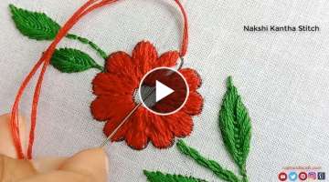 Florist Allover Flower Hand Embroidery Tutorial Class #63,Super-Cute Seasonal flower#2,Bordado Fl...