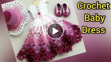 baby girl crochet dresses very easy design 2021, Crochet Sweater Design, Crosia Frock Design 2021