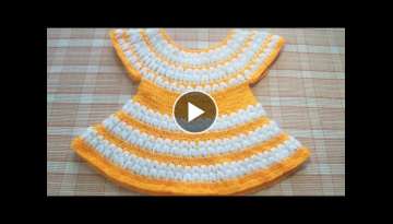Baby frock, crochet frock design, woolen frock, crosia ke design, #312,by |Santosh All Art |