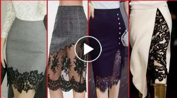 Women Favorite And Stylish Lace Midi Skirts And Lace Pencil Skirts Designs 2021 ||Ultra mix||
