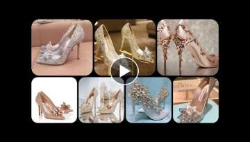 Outstanding trendy bridal sandles design heavy stones work high heels sandals collection