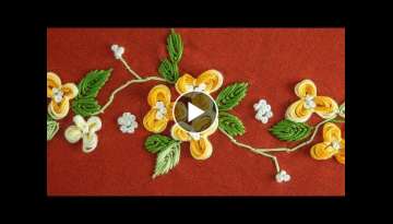 Easy DIY Flower: Hand Embroidery Pattern by HandiWorks