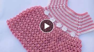 Crochet girl dress very easy