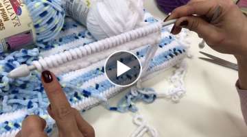 Himalaya Dolphin Baby ile Balık Sırtı Battaniye Yapımı- Dolphin Baby Blanket