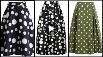 Most Adorable colorful polka/dot print awesome skirts designs ideas for ladies 2021