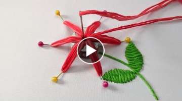 Amazing Hand Embroidery flower design trick |Very Easy & Simple Hand Embroidery flower design ide...