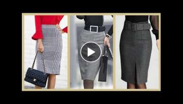 daily office work wear women elegant skirts design and ideas wear with jacket dress slim fit dres...