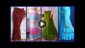 Trendy And Classy Fancy Cotton Crocheting Knitting Mermaid Long Skirt designs Patterns Ideas