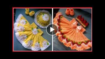 Crochet Baby Girl Dress Design | Crochet Frock | Crochet Baby Dress|Crochet Pattern For Baby Dre...