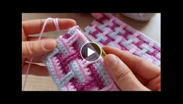 Bu renk uyumunu çok seveceksiniz tığ işi kolay örgü battaniye modeli how to crochet knittin...