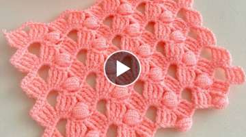 Çok Çok Kolay Tığ İşi Muhteşem Örgü Modeli Yelek/Battaniye/Hırka Crochet Baby Blanket