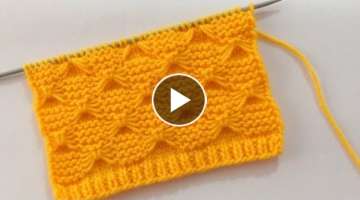 Butterfly Knitting Stitch Pattern For Blankets And Sweater