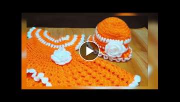 How to make crochet baby cap/ set के साथ बनाऐ सुंदर cap